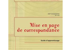 461-054 - Mise en page de correspondance (SOFAD)