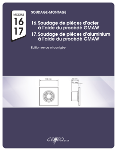301-868 - Soudage de pièces d’acier et d’aluminium à l’aide du procédé GMAW (16-17) (CEMEQ)
