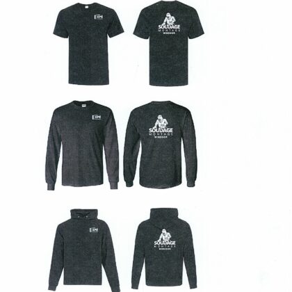 Formation Soudage t-shirts, chandails et cotons (Merci de préciser dans les commentaires la taille ainsi que le centre où vous suivez votre formation).